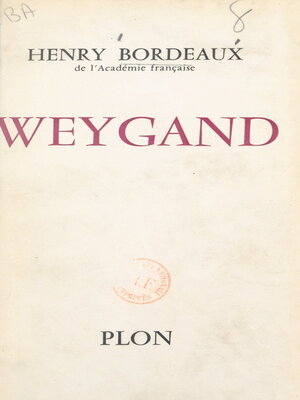 cover image of Weygand